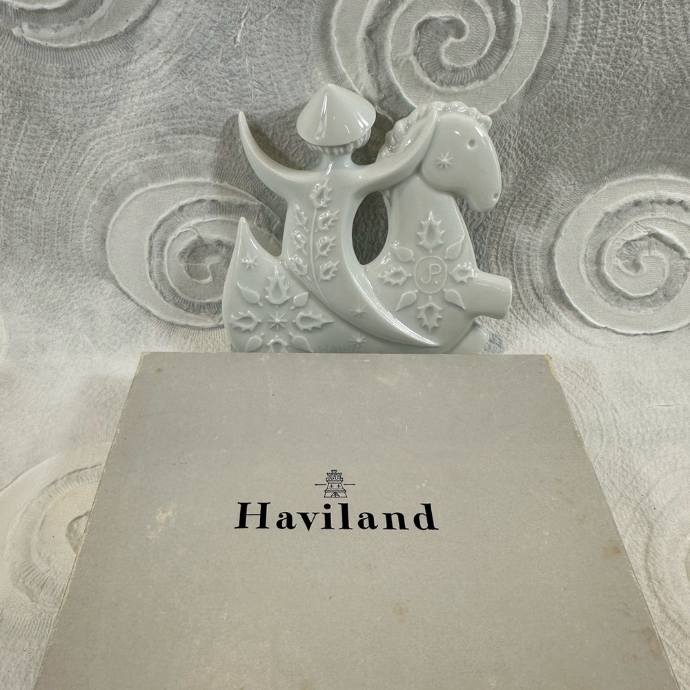 Haviland White Porcelain Horse ornament